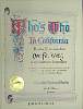 Who's Who in California Certificate